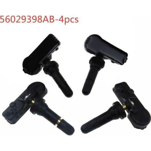 SCJYRXS 4Pcs 433MHZ TPMS Tire Pressure Monitor Systems Sensor for Chrysler Dodge Jeep Mitsubishi 2013-2011 56029398AB 56029398AA