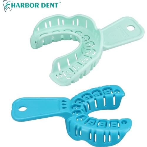 Dental Impression Trays Teeth Holder Plastic Dental Central Supply Dental Lab Tools Oral instruments 6Pcs/bag