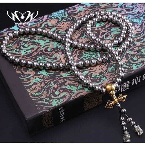 WorthWhile Tactical Buddha Beads Bracelet EDC Outdoor Tools Self-Defense Protection Survival Necklace Chain Whip Dropshipping