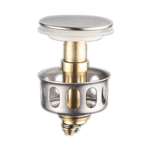 Washbasin sink spring core basin press type water leakage basket plug filter screen anti blocking accessories