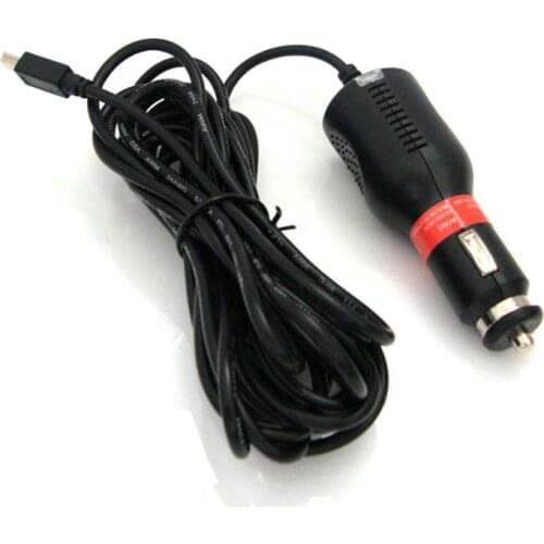Car dvr Universal Mini USB Charger Adapter For Car DVR Camera GPS Navigation Input 12V - 24V Ouput 5V 2A, Cable Length 3.5m