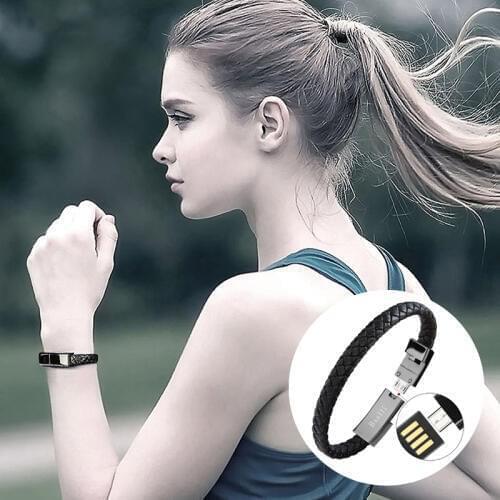 High quality bracelet usb cable charger data fast charging android type c micro for iphone se x huawei P20 adapter samsung S9