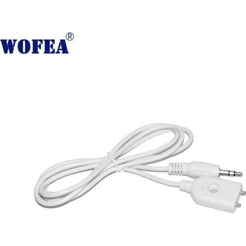 Wofea wired type Leakage Alarm Detector water sensor with 3.5mm jack