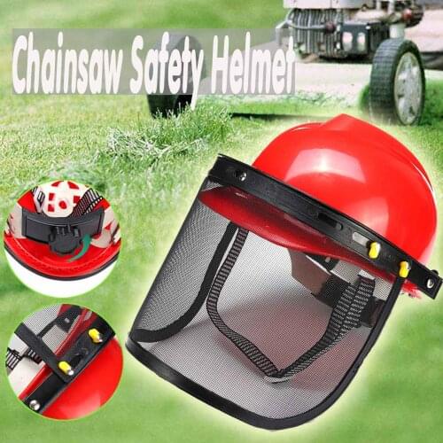 Chainsaw Safety Helmet Brushcutter Trimmer Protective Hat Forestry Visor Protection Logging