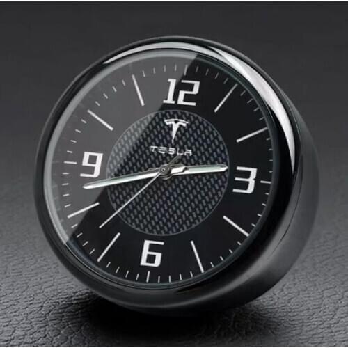 1PCS Car Clock Auto Accessories Dashboard interior Decoration For Tesla MODEL 3 Model S X Y 2020 2017 2018 2019 2016