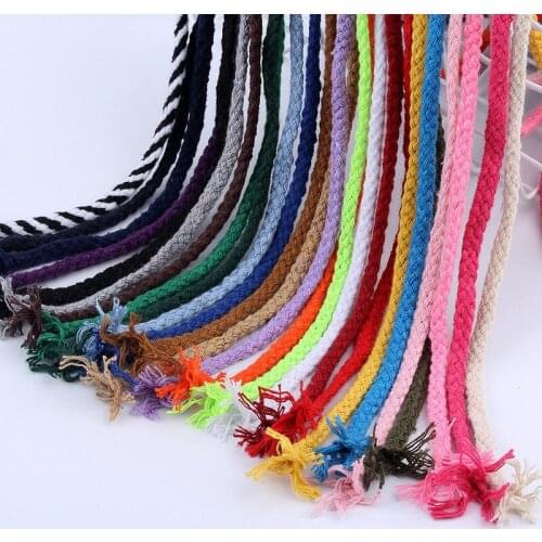 1Pcs 5mm width Cotton Rope DIY hand-woven tapestry gift packaging bouquet Eco-Friendly Thread Cords Decoration Sewing Supplies