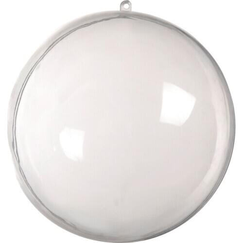 1Pc Wedding Christmas Tress Hanging Decorations Ball Transparent Open Plastic Clear Ornament Kids Diy Party Supplies