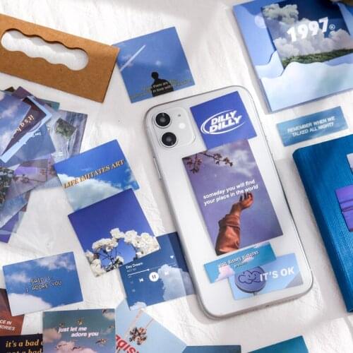 30pcs Not Repeating Hand Account Deco Sticker Aesthetic INS Scenery Bullet Journal Accessories Mobile Phone Case DIY Stickers