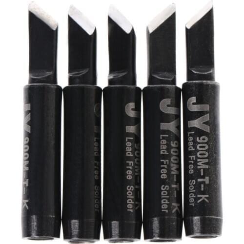 5 Pcs Lead Free Solder Soldering Tip 900M-T-K For Hakko Saike 936 852d+ 909D ESD