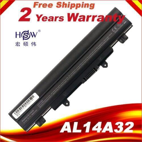 HSW AL14A32 Laptop Battery For Acer Aspire E15 E14 Touch E5-421 E5-572G For EXTENSA EX2509 2510G EX2510 SERIES TMP256-M-39NG