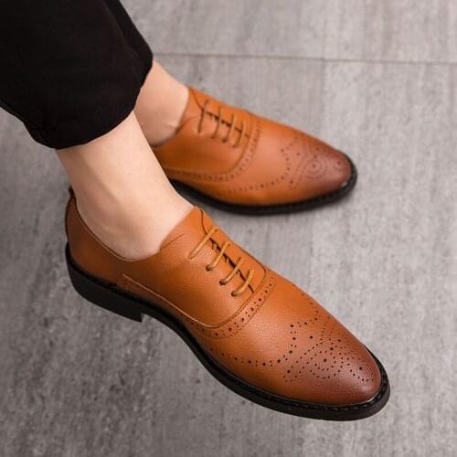 Chaussure home designer business office lace up Oxford casual shoes wedding party shoes zapatos humbre мужская обувь туфли 38-44