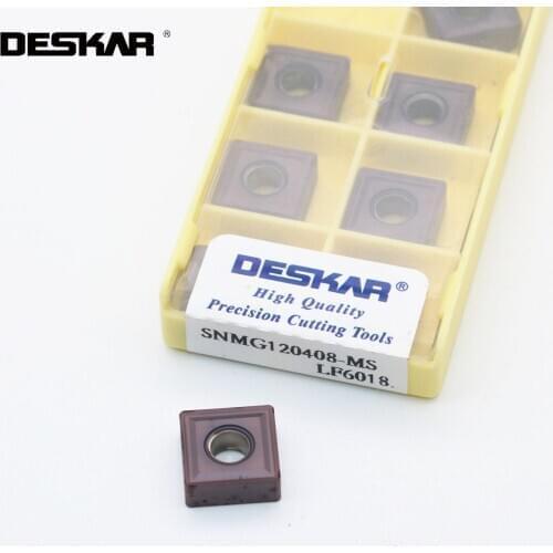DESKAR SNMG120404 SNMG120408 MA MS LF6018 CNC Turning Tools Carbide Inserts Lathe Cutter Cutting For Stainless Steel