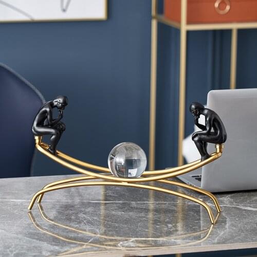 Home Decor Thinner Statues Accessories Living Room Decoration Office Desk Accessories Sculpture Christmas Gifts Decoration Craft