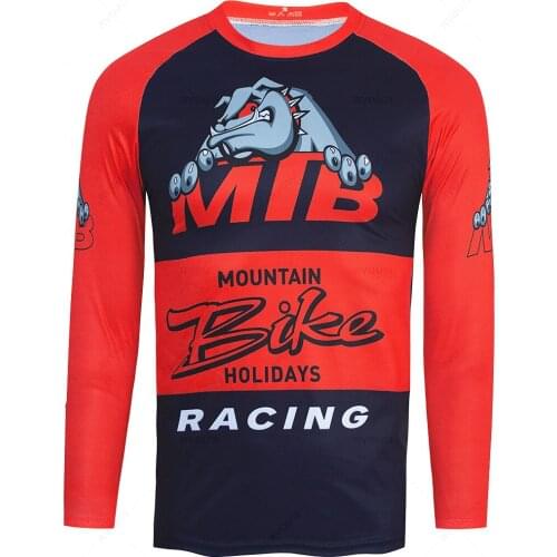 Santa Cruz 2021 Endura Downhill Mountain Bike Jerseys MX Motocross BMX Racing Jersey DH Long Sleeve Cycling Clothes MTB T-shirt