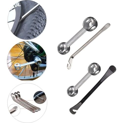 2PCS Bike Cycling Bicycle Tyre Tire Spoon Repair Opener Tools Breaker Tool Bike Steel Flat Tire Removal Tools Dropship
