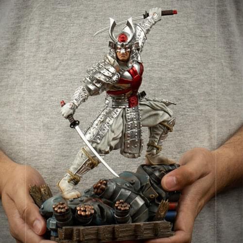 MARCAS33320-10 Iron Studios 1/10 Sliver Warrior Statue Male Soldier Figure Model for Fans Collection