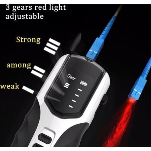 2020 NEW Rechargeable Fiber Optic Tester Pen VFL Red Laser optical fiber optic red light pen Visual Fault Locator 5-30MW