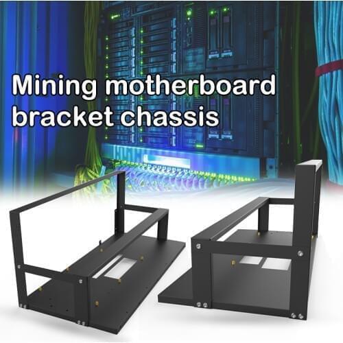 Mining Case Rack Motherboard Bracket Open Mining Rig Frame ETH/ETC/ZEC Ether Accessories Tools for 8 GPU Rack Only JR De