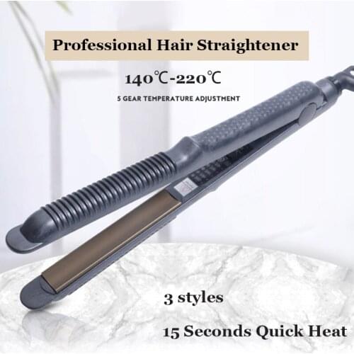 ZhenDuo Professional Steam Hair Straightener Ceramic Vapor Hair Flat Iron Seam Hair Straightening Iron Hair Styling Tool Beauty