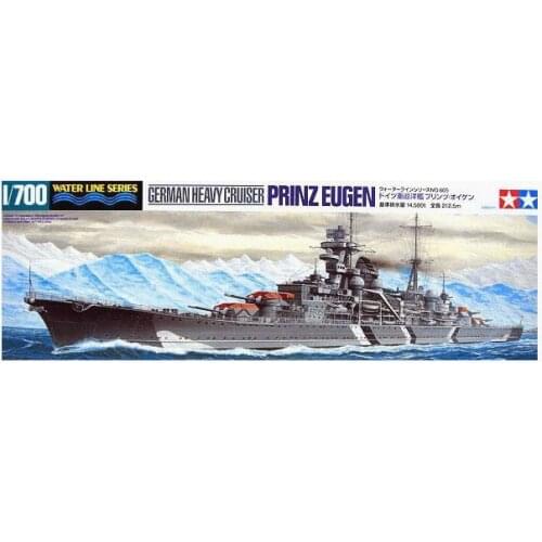 Tamiya 31805 1/700 Scale Model Kit WWII German Heavy Cruiser Prinz Eugen