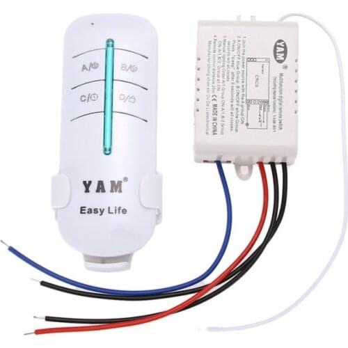 Top 1 Way Port 200V-240V Light Digital Wireless Wall Remote Control Switch