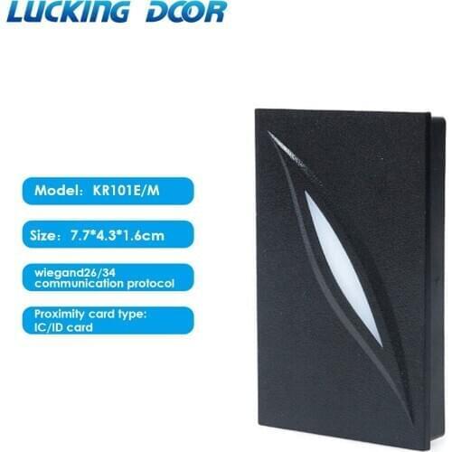 Waterproof Access Control Card Reader Wiegand 26 34 RFID 125Khz 13.56mhz IC Card Reader Door Access Control System KR101E