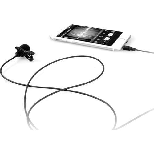 Comica Lavalier Microphone CVM-V01SP Clip-on Omni-directional Condenser Mic for Iphone/Ipad/Samsung/Huawei Smartphones