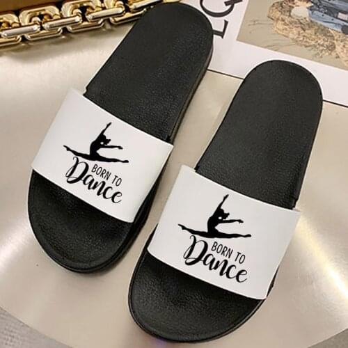 Born to Dance 2021 women slippers summer beach cool Open Toe Flip Flops for Women Beach Fashion Non-slip Slides