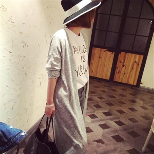 2020 Fashion Cardigan Women Casual Sweet Gray Black Crochet Knitted Blouse Long-sleeve Tops Women Sweaters Cardigans SW100