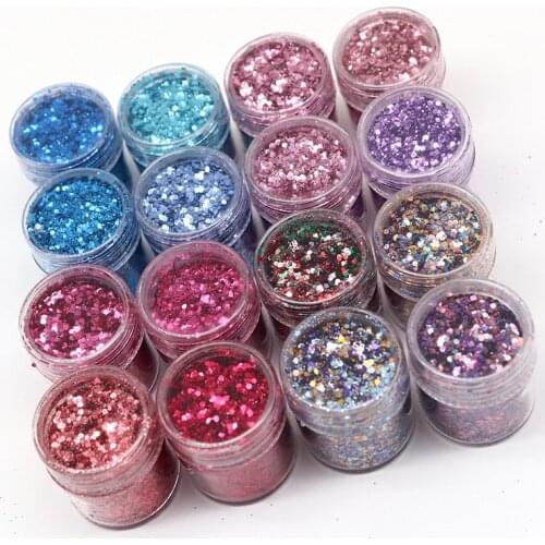 10ml 1 Can of Nail Polish Purple Mixed Series of Fine and Shiny Thin Nail Polish Glitter Powder, Suitable for Gel Polish Makeup