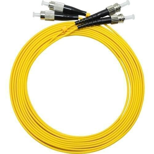 10pcs FC/UPC-ST/UPC Single mode dual core fiber optic patch cord simplex Jumper Cable SM Duplex 2 cores Optic 1m 2m 3m 5m 10m