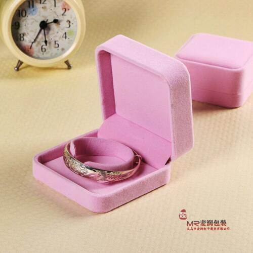 100pcs/lot Dongguan jewelry box jewelry gift wholesale high-grade flannel Bracelet box jewelry box