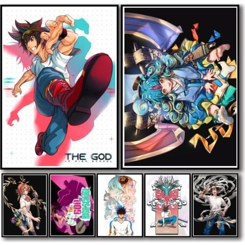 44 Designs The God of High School Whitepaper Poster Artwork Fancy Wall Sticker for Coffee House Bar