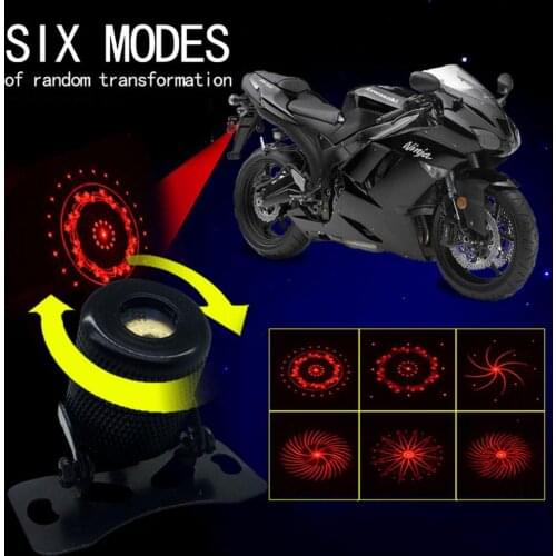 Red LED Car Laser Fog Lamp Tail Brake Light Driving Parking Warning Safety Light