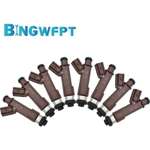 8PCS 23250-50080 23209-50080 Fuel Injector For Toyota Tundra Sequoia Land Cruiser 4Runner