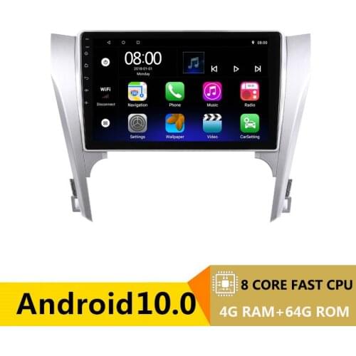 2 din 8 core android 10 car radio auto stereo for Toyota Camry 7 XV 50 55 2011 2012 15 2017 navigation GPS DVD Multimedia Player