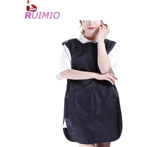 Black Fashion Waterproof Hairdressing Cape Barber Worker Shawl Beauty Salon Smock Working Cloak Haircut Apron for Worker