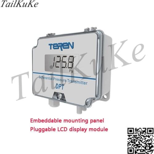 Digital Differential Pressure Transmitter Differential Pressure Sensor 0-10V Pressure Gauge Air Pressure Air RS-485