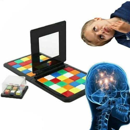 3D Color Battle Square Race Game Puzzle Race Cube Board Game Desktop Puzzles Parent-child Learning education Magic Toys Boy girl