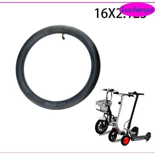 16x2.125 Inner Tube Camera for 16 Inch Unicycle 16*2.125 Inner Tube Parallel Nozzle High Quality Butyl Rubber