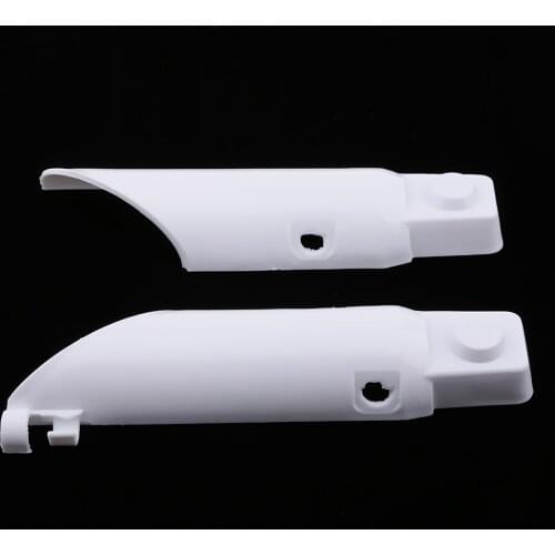 White Plastic Fork Guard Protectors Cover Set for Honda CRF 50