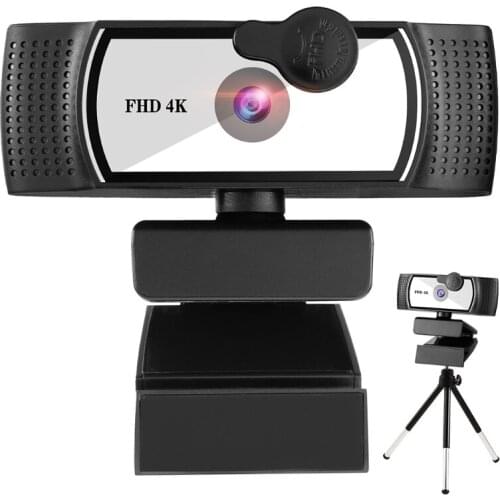 1080P 4K 2K Autofocus High-definition Beauty Camera Led Light Computer Camera Stereo Double Mic 360° Rotate 60FPS
