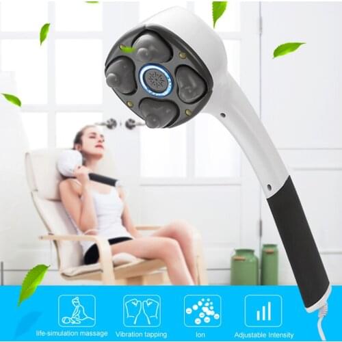 Handheld Electric Massager Full Body Neck Shoulder Arm Back Leg Foot Massage Machine Muscle Relax Vibrating Shiatsu Health Care