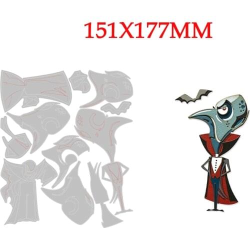 Halloween Vampire Metal Cutting Dies Stencils For Scrapbooking Stencil Album Paper DIY Gift Card Decoration Embossing New 2021