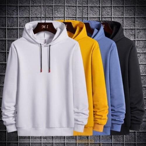 Mens Hoodies & Sweatshirts Korean Trendy Fashion Hoody Top Long Sleeve Round Jacket Streetwear Men Clothing High Quality