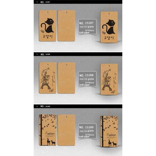 OEM custom logo brand garment clothing printed paper price hang tag for clothing clothes printing swing luggage labels tags k614