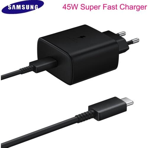 Samsung S21 Note 20 Ultra Super Fast Charger Original 45W Quick Charge Adapter USB C To Type C Cable For Galaxy S20 Note 10 Plus