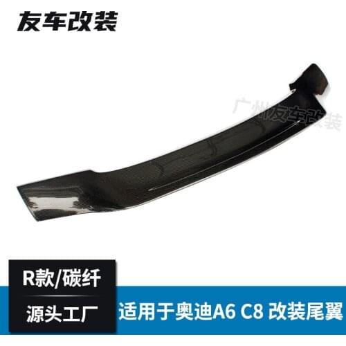 Suitable For Audis New A6 C8 r Tail, and Refitting Real Carbon Fiber Automobile Tail