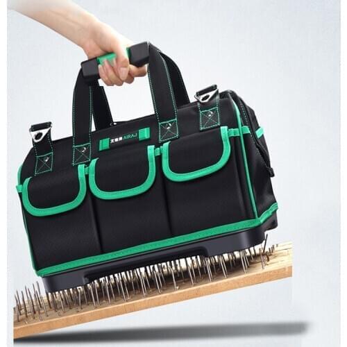 Portable electrician special tool pack multi-function maintenance installation canvas large thickening tool work bag trumpet