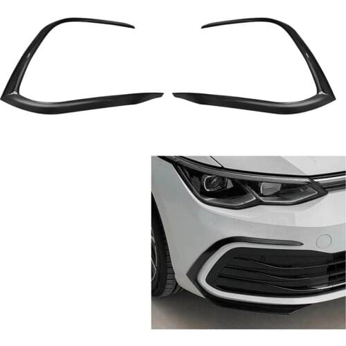 Car Front Bumper Fog Light Lower Grille Frame Spoiler Splitter for Golf 8 MK8 2020 2021